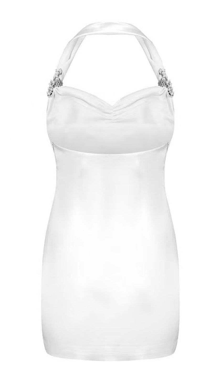 WHITE STAIN DIAMOND DRESS