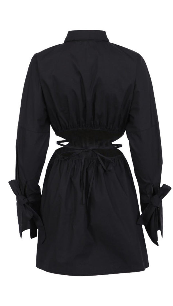 AIIZIE WAIST CUT-OUT SHIRT DRESS - product image