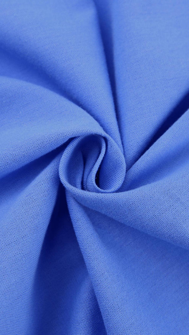 AIIZIE BRAWSTRING WAIST SHORT SHIRT IN BLUE - product image