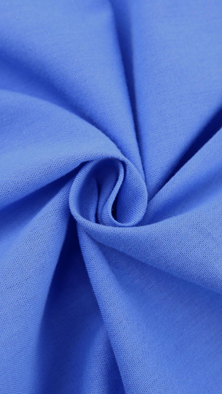 BRAWSTRING WAIST SHORT SHIRT IN BLUE