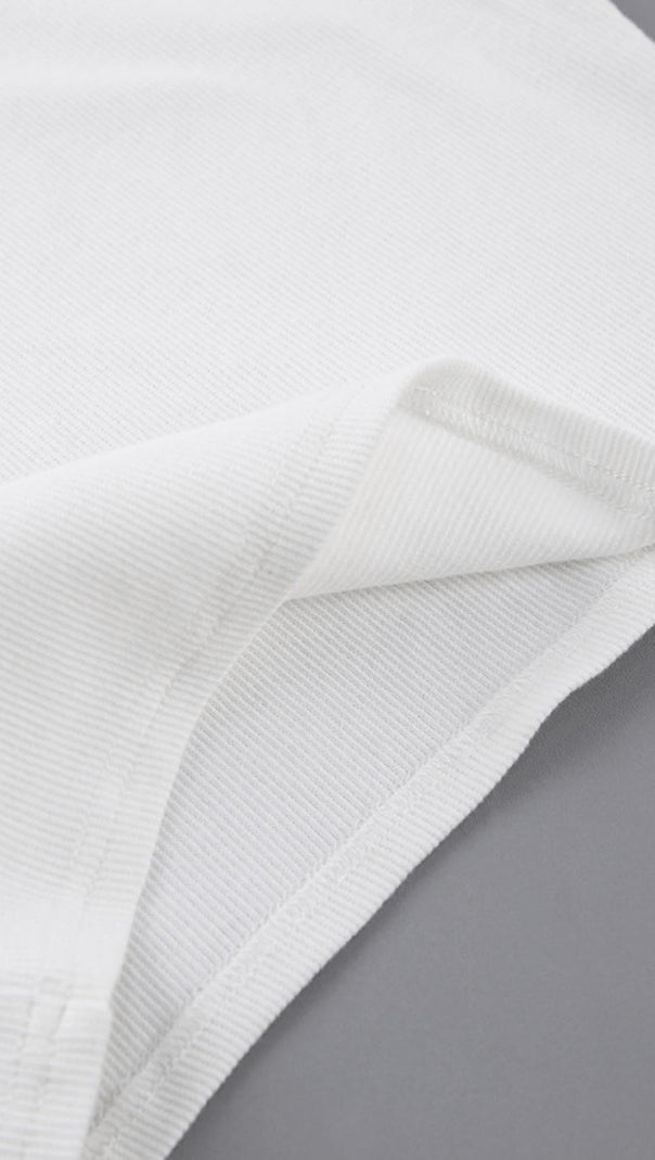 AIIZIE OFF-THE-SHOULDER SOLID COLOR T-SHIRT - product image