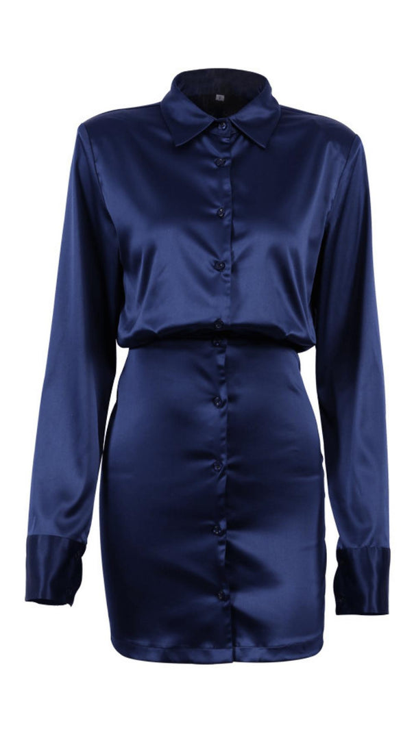 AIIZIE LONG SLEEVE SHIRT DRESS - product image