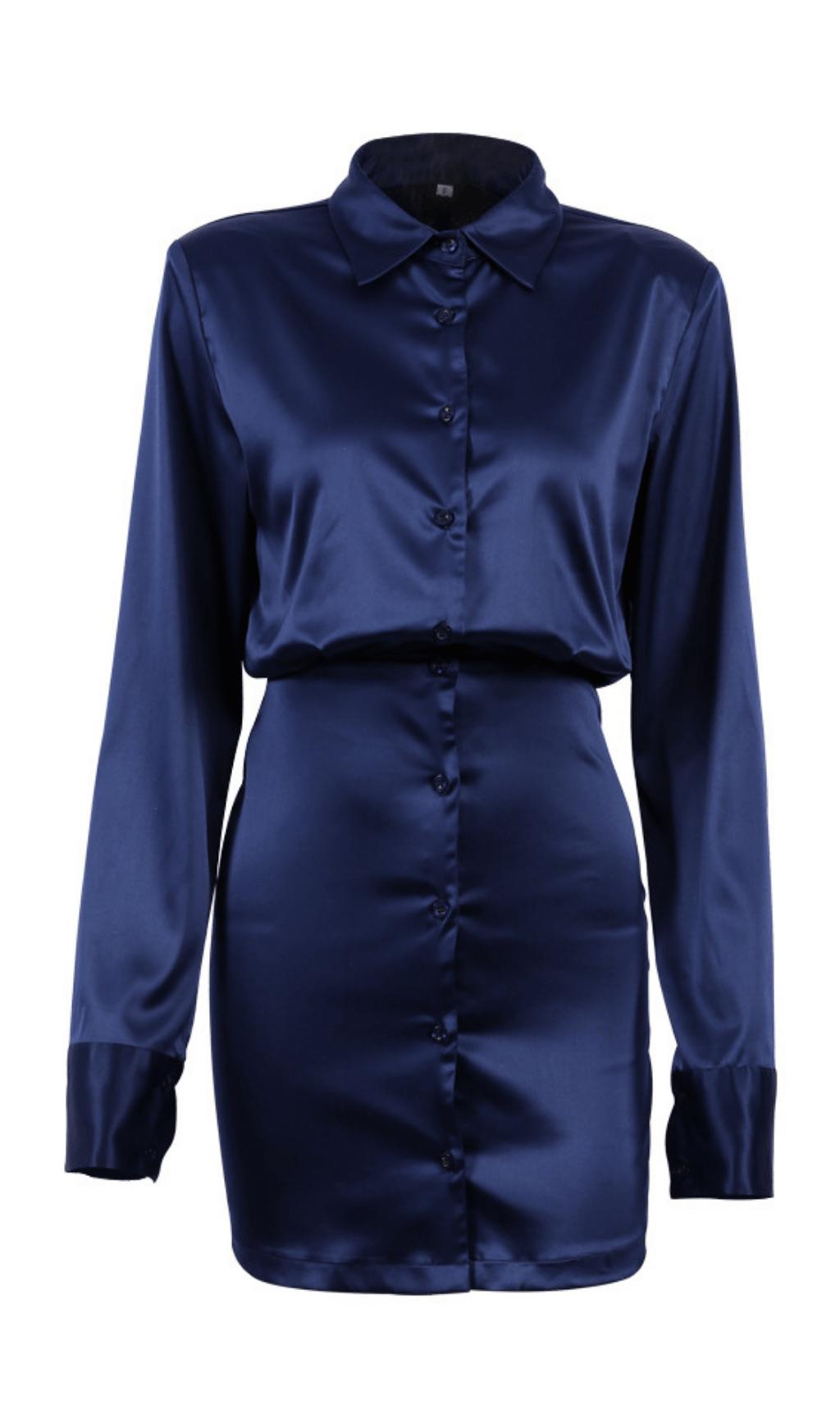 LONG SLEEVE SHIRT DRESS