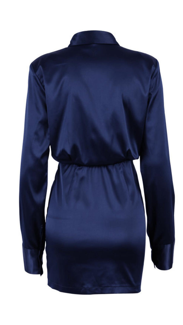 AIIZIE LONG SLEEVE SHIRT DRESS - product image