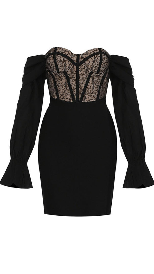 AIIZIE MESH STITCHING DRESS - product image