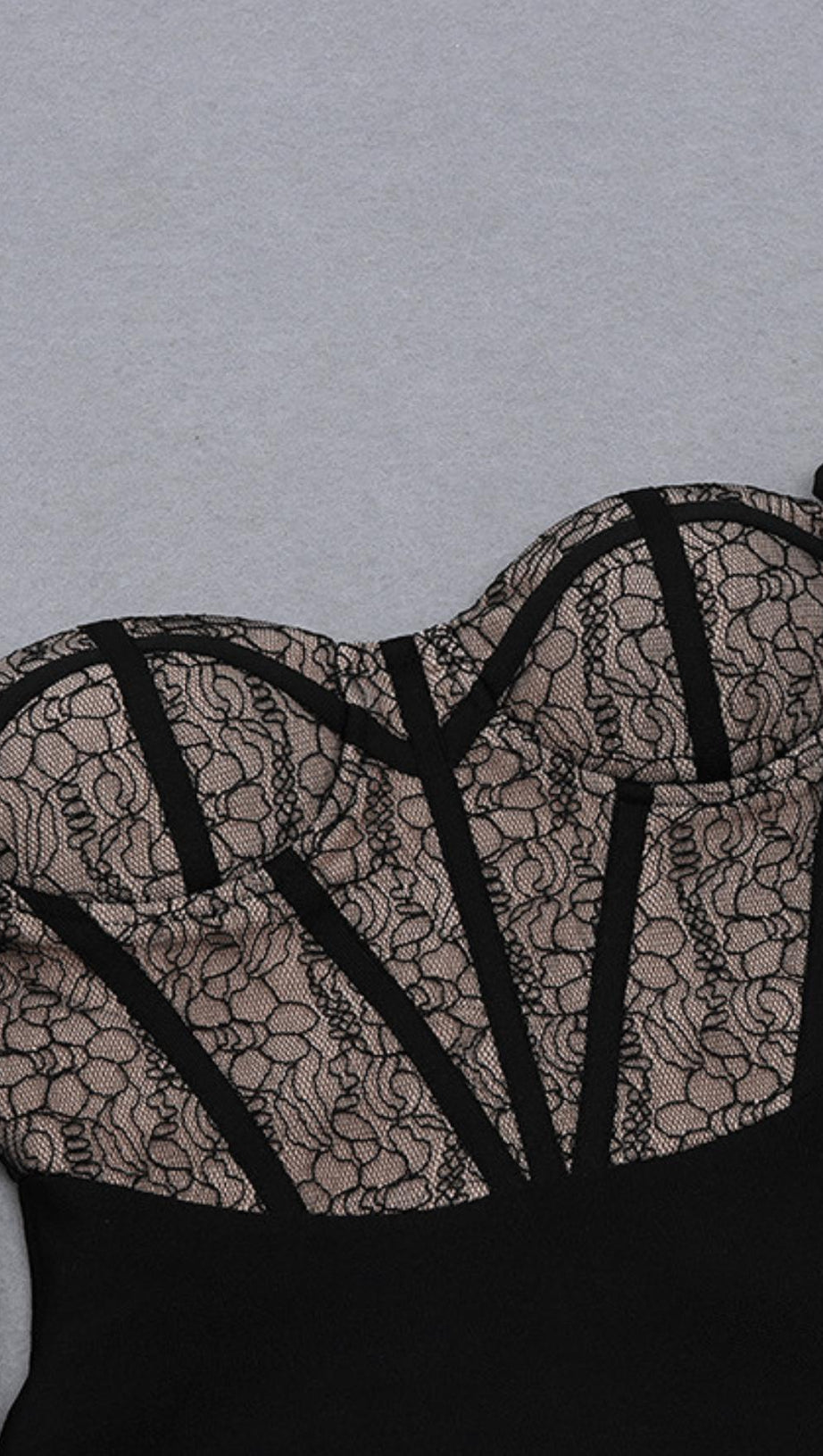 MESH STITCHING DRESS