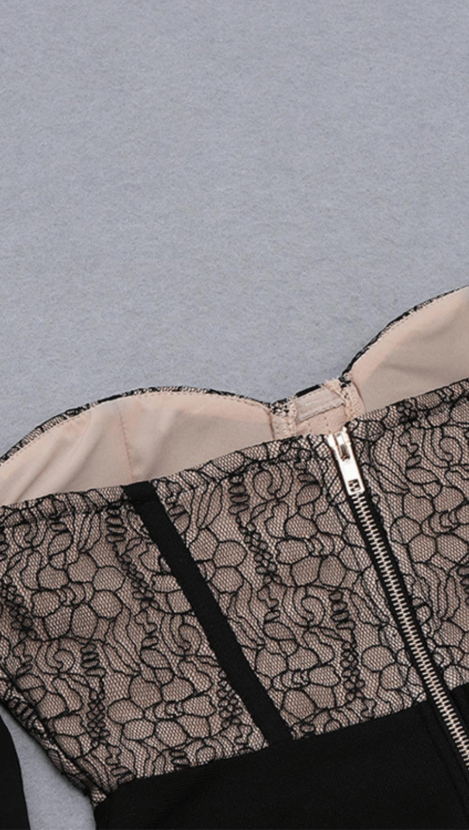 MESH STITCHING DRESS