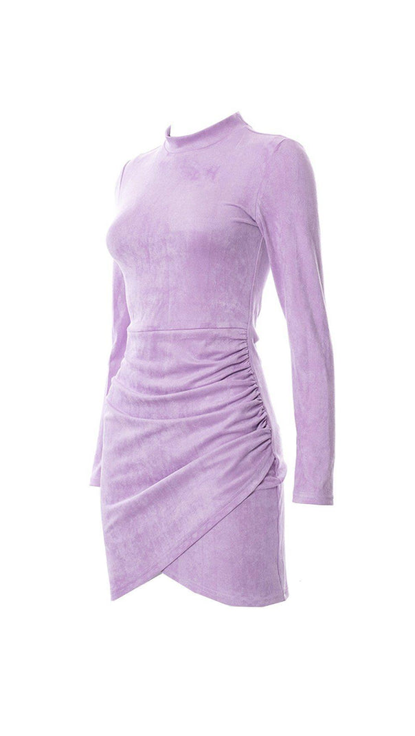 AIIZIE SUEDE PLEATED DRESS - product image