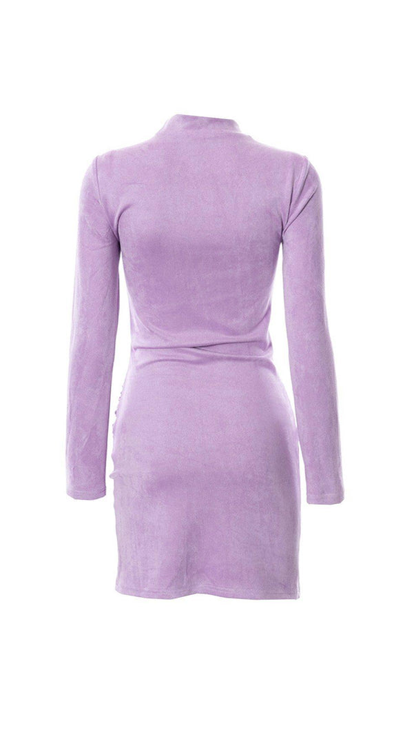 AIIZIE SUEDE PLEATED DRESS - product image
