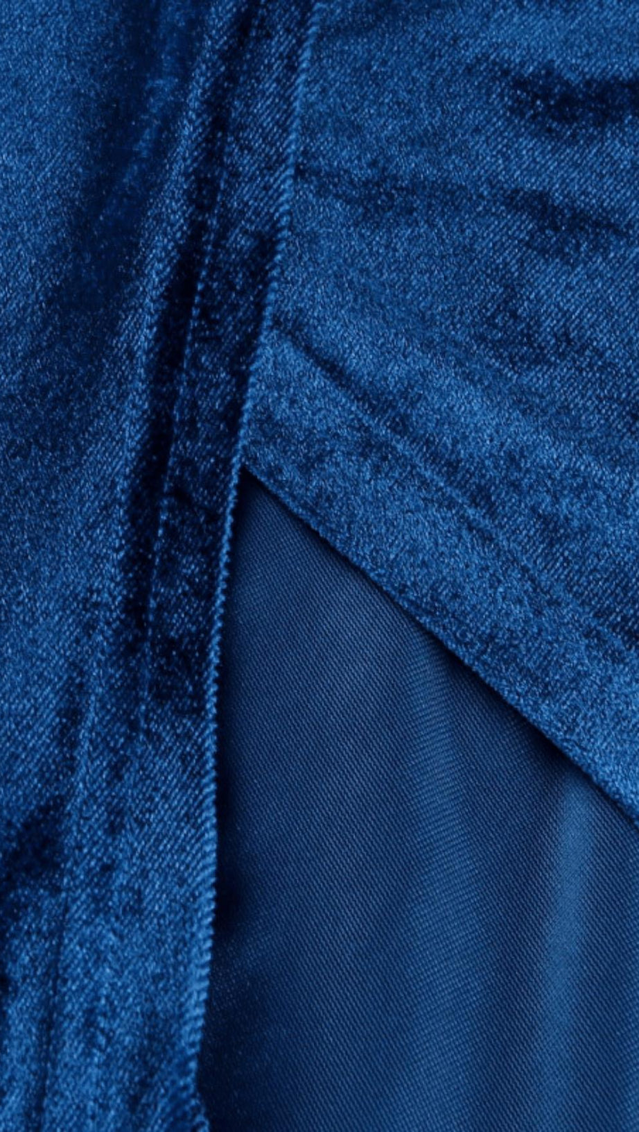 KOREAN VELVET SLIT DRESS