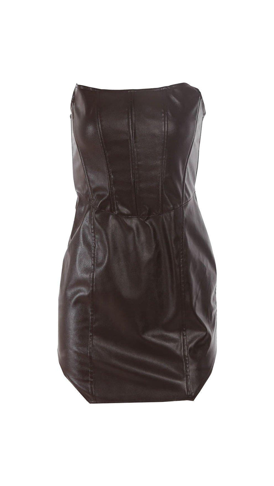 FISHBONE WRAP BREAST DRESS