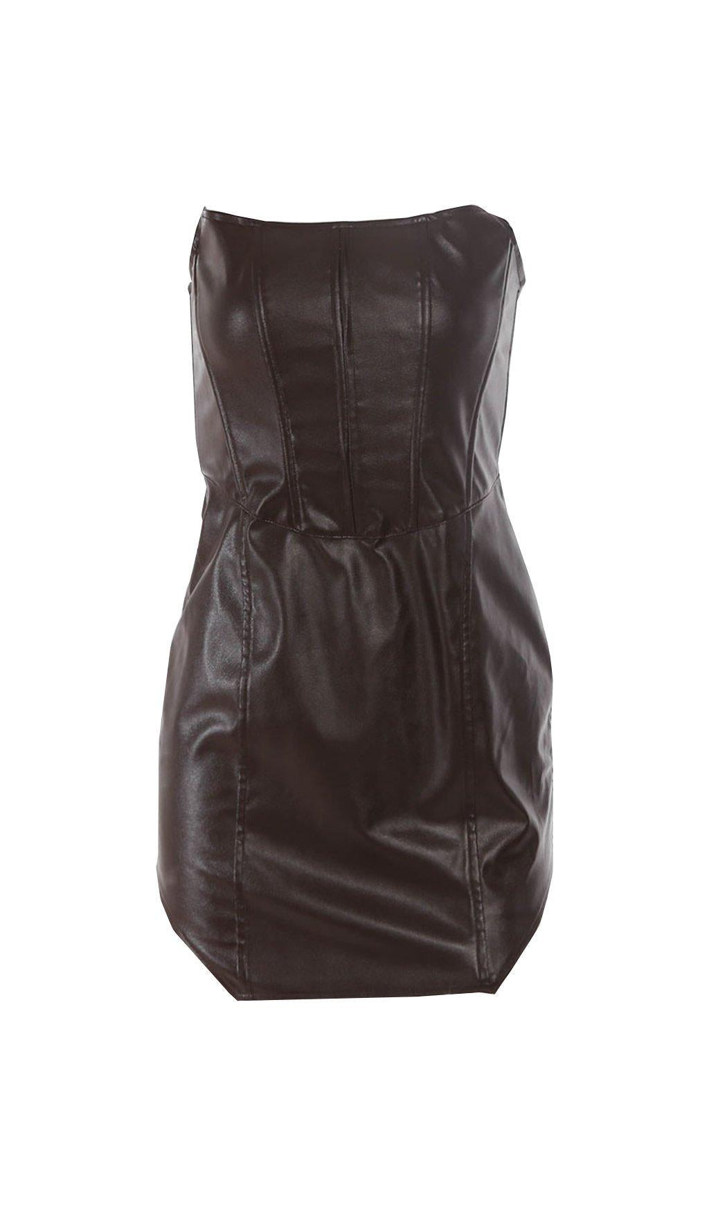 FISHBONE WRAP BREAST DRESS