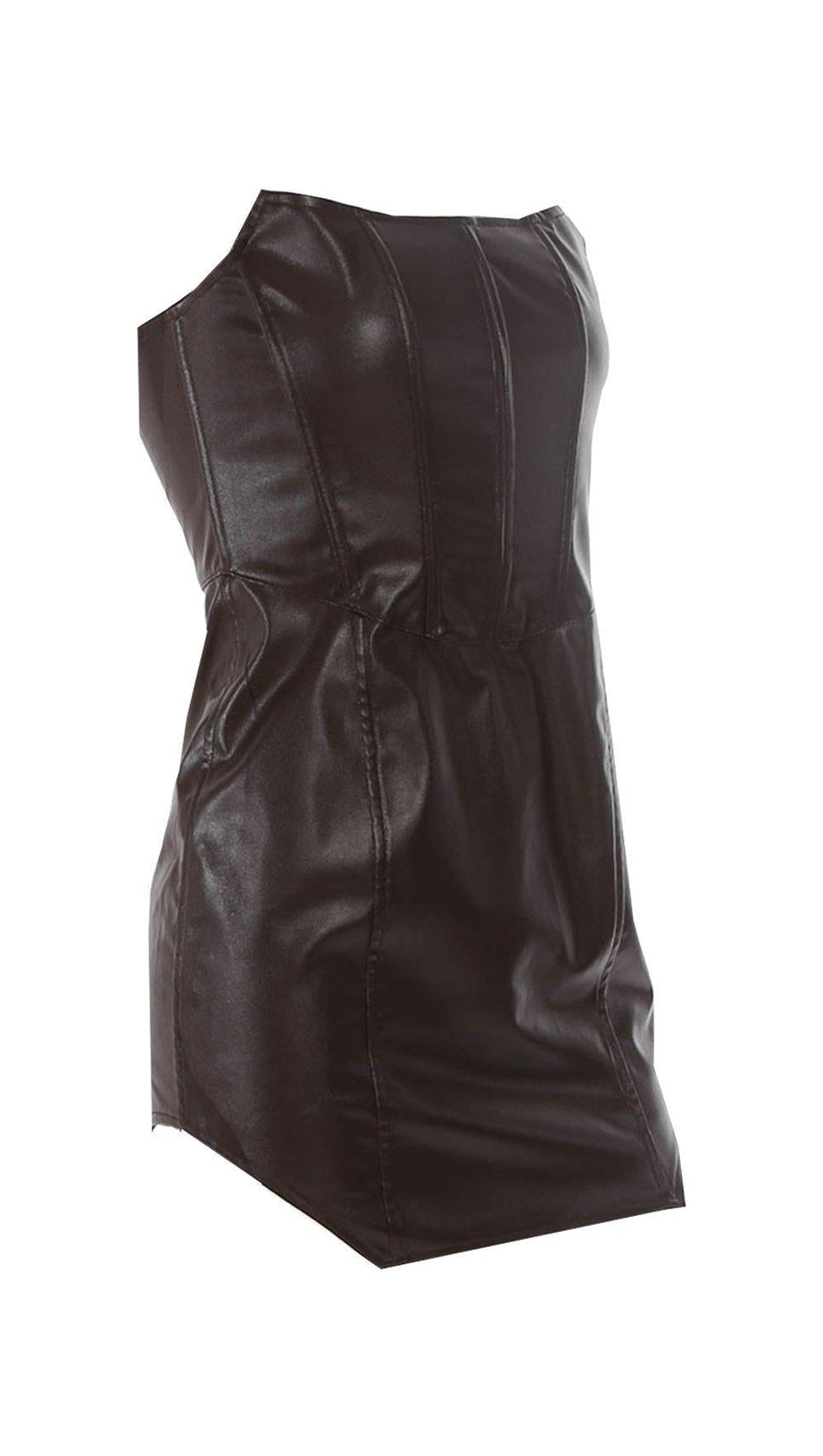 FISHBONE WRAP BREAST DRESS