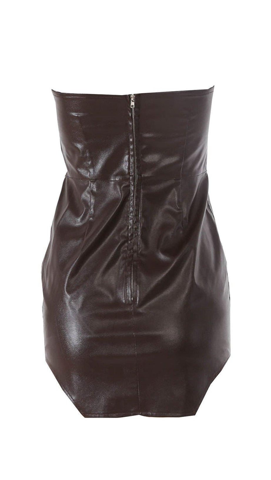 FISHBONE WRAP BREAST DRESS