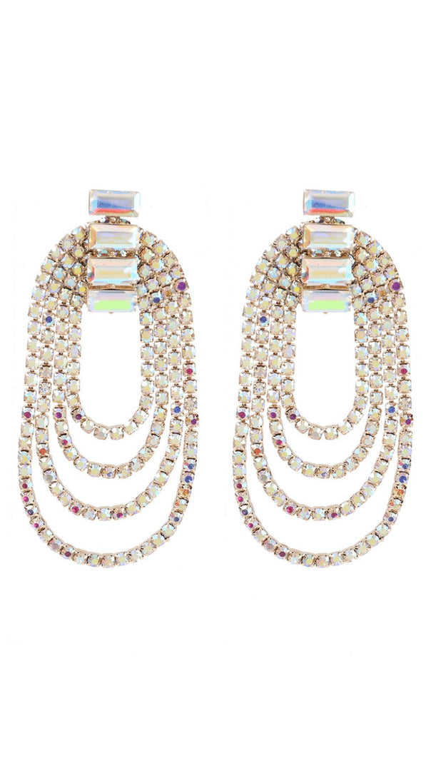 AIIZIE OVAL TASSEL EARRINGS - product image