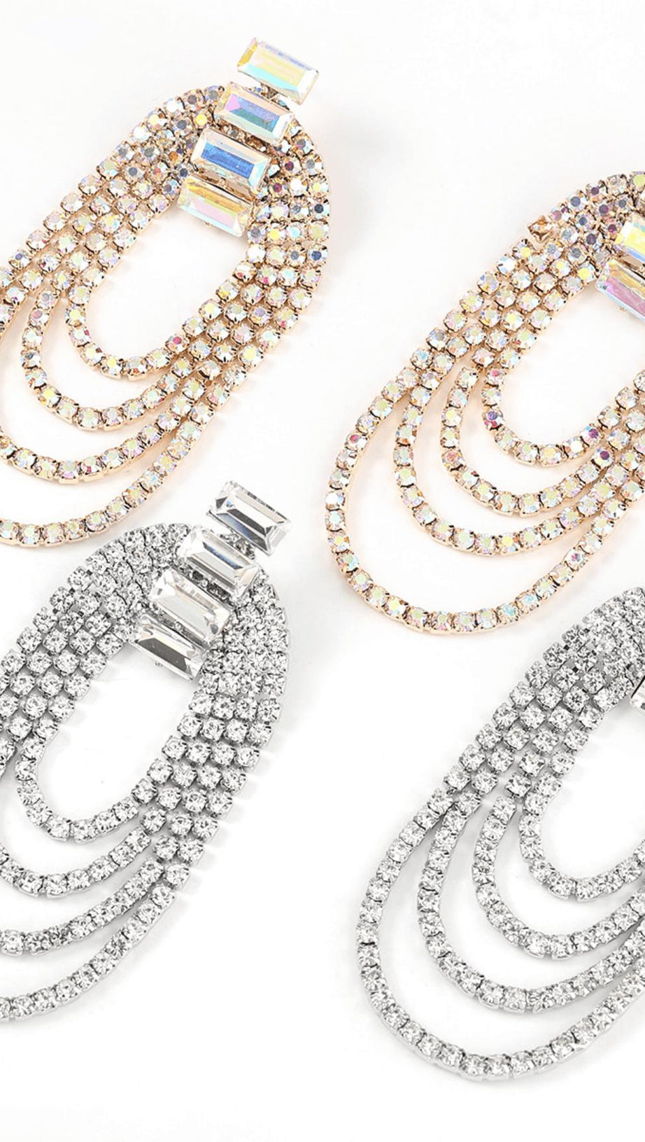 Ovale Quastenohrringe