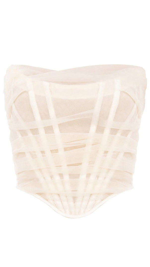 AIIZIE HERRINGBONE MESH CORSET - product image