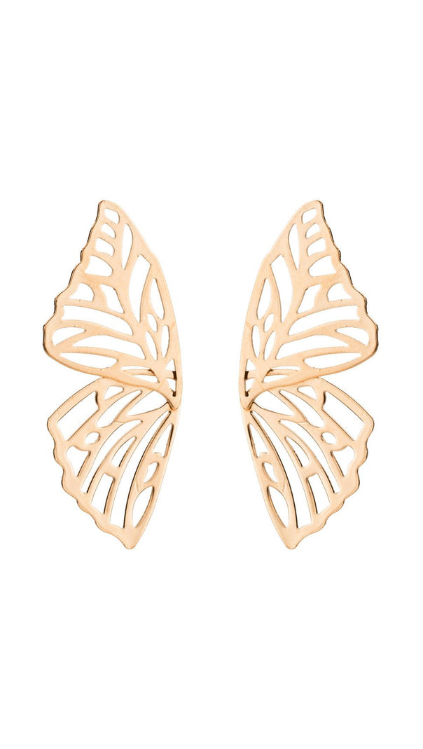 AIIZIE HOLLOW BUTTERFLY ALLOY EARRINGS - product image