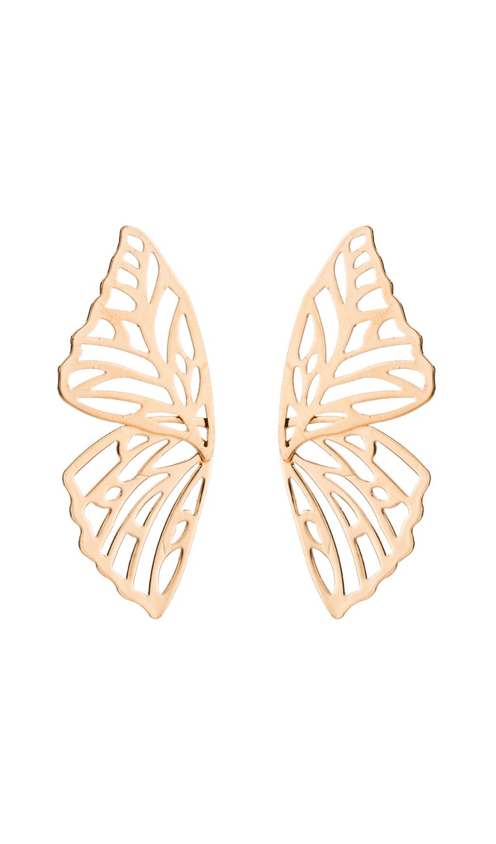 HOLLOW BUTTERFLY ALLOY EARRINGS