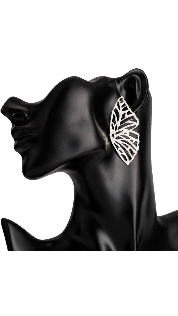 AIIZIE HOLLOW BUTTERFLY ALLOY EARRINGS - product image