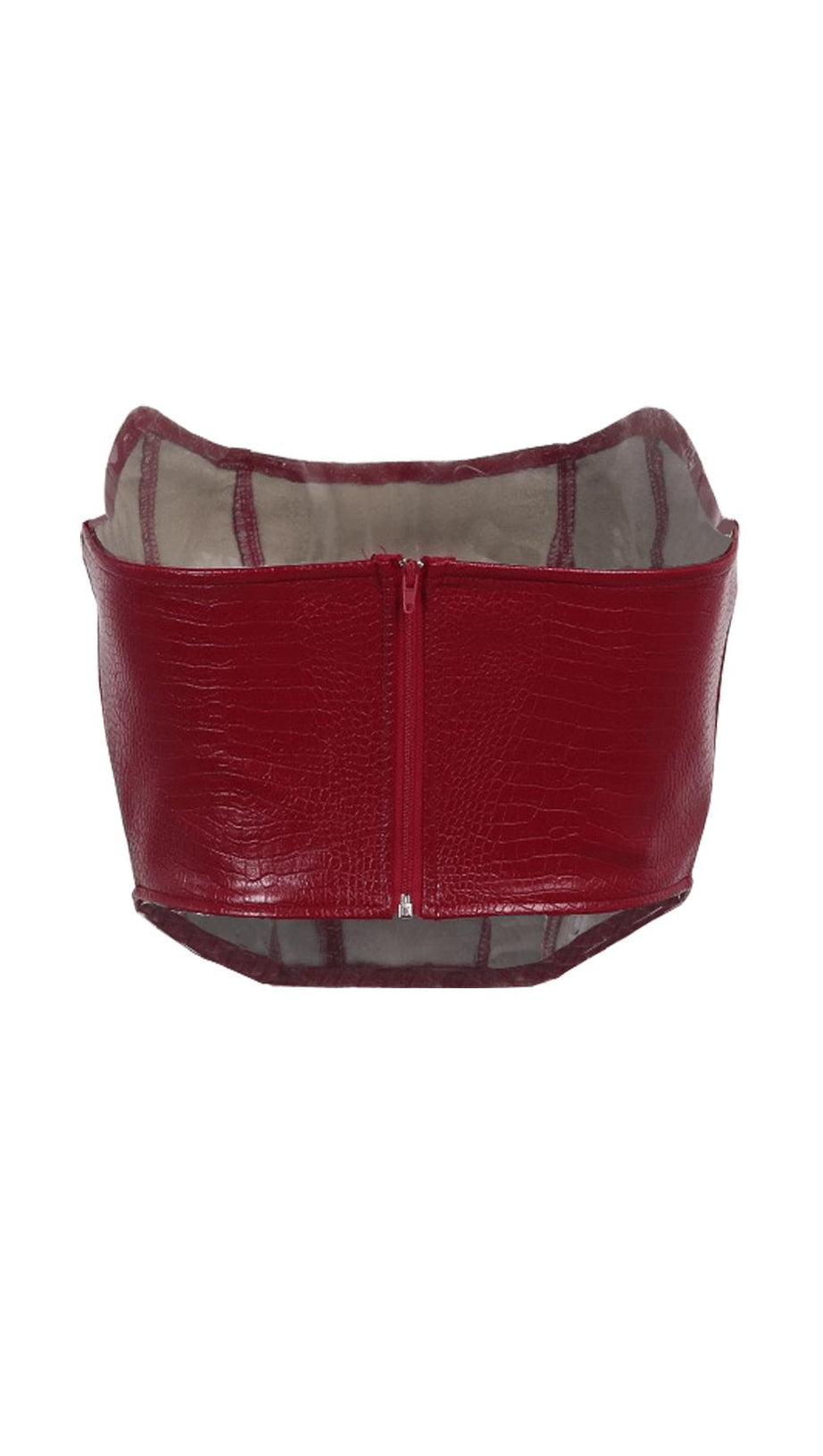 Trägerloses Tube-Top aus Leder