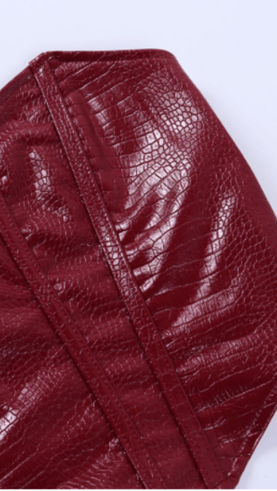 Trägerloses Tube-Top aus Leder