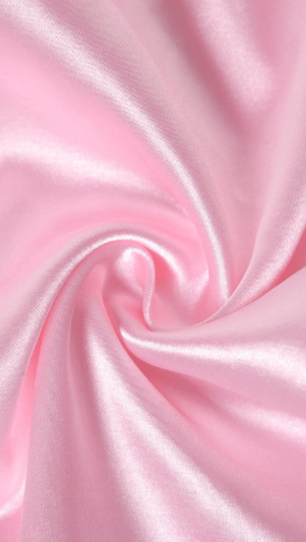 AIIZIE SATIN RUCHED MINI DRESS IN PINK - product image