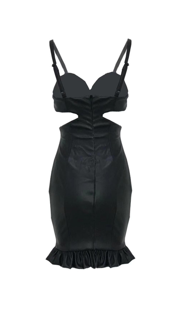 AIIZIE LACE SLING LEATHER SKIRT - product image
