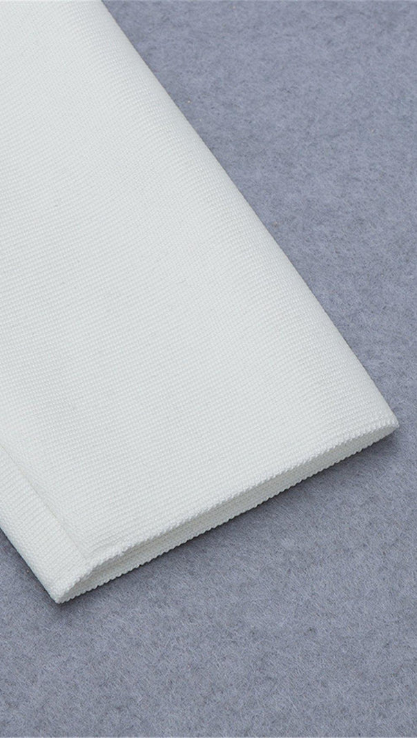 Elfenbeinfarbenes Satin-Korsett-Minikleid