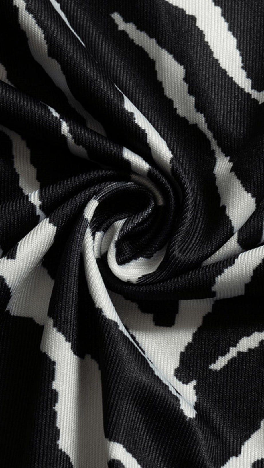 Neckholder-Top mit Zebra-Print und Schnürung