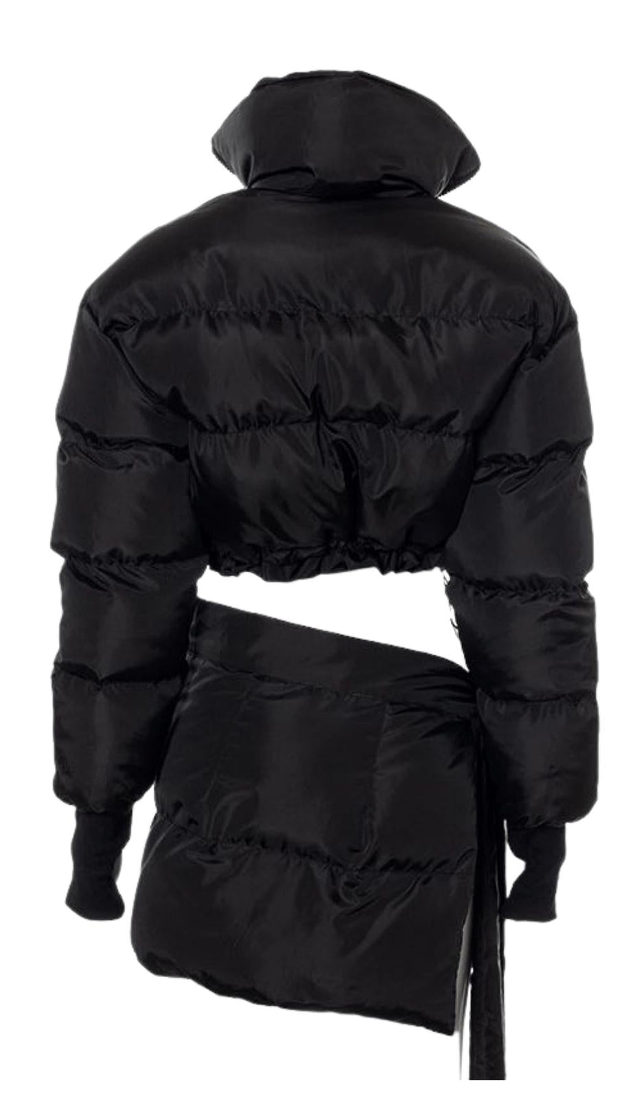 HIGH NECK SKIRT SUIT