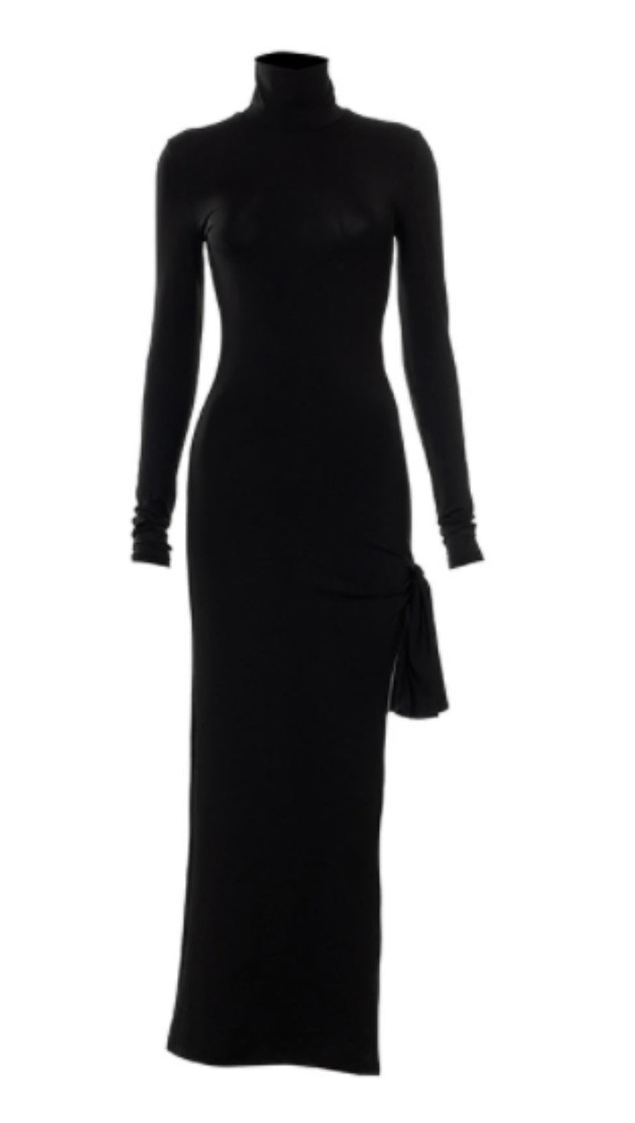 HIGH WAIST HIGH SLIT TIE KNOT DRESS