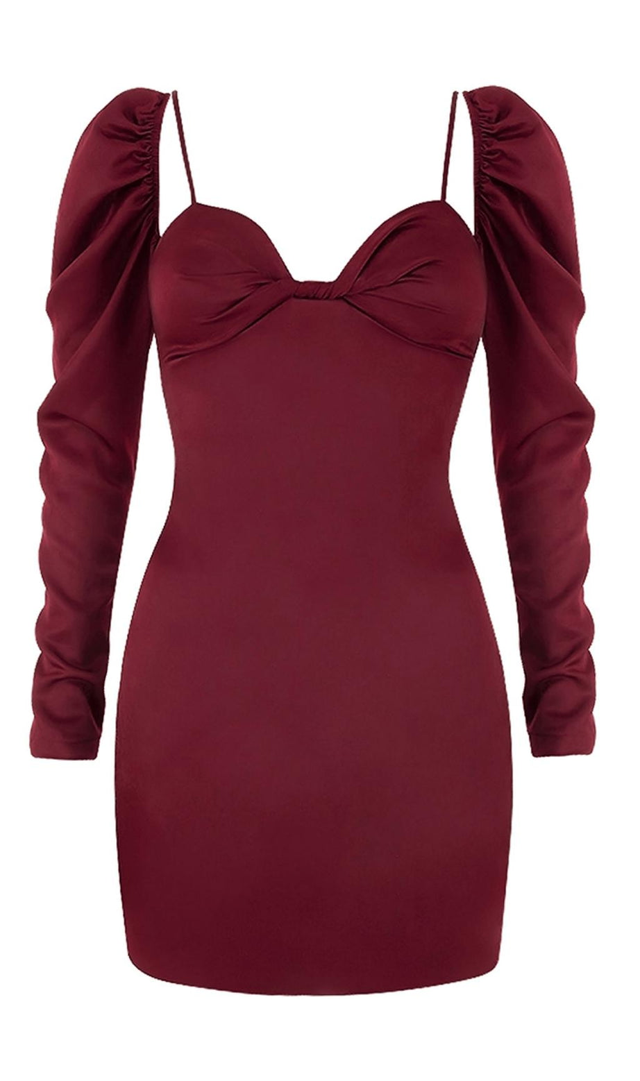 Square neck slim dress