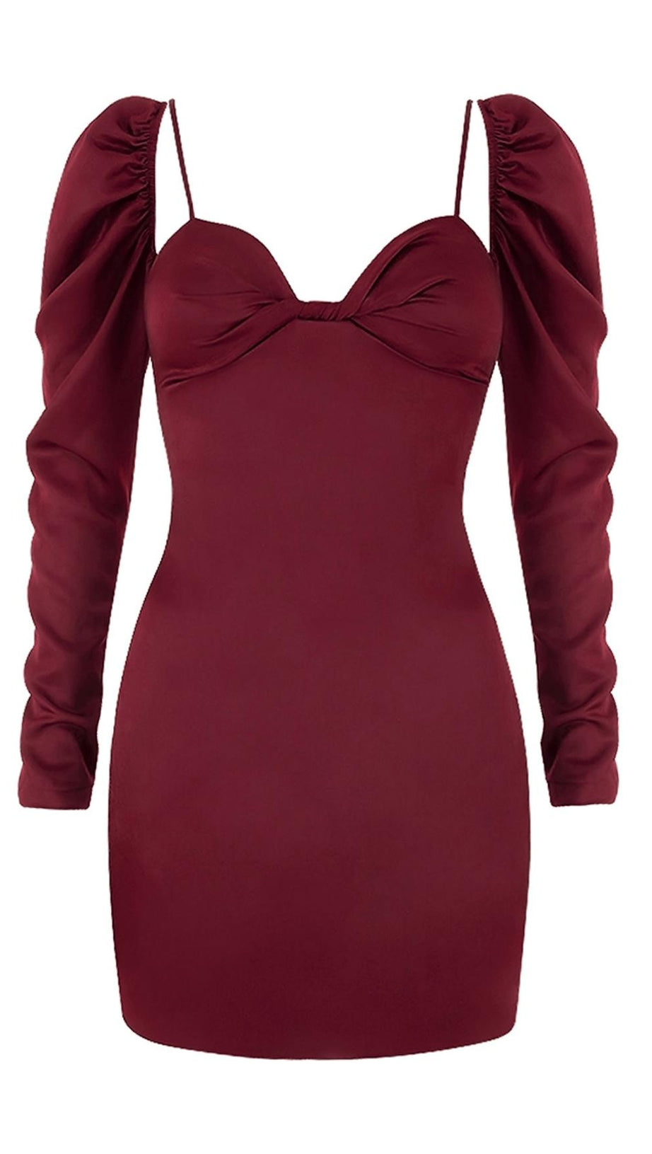 SQUARE NECK SLIM DRESS