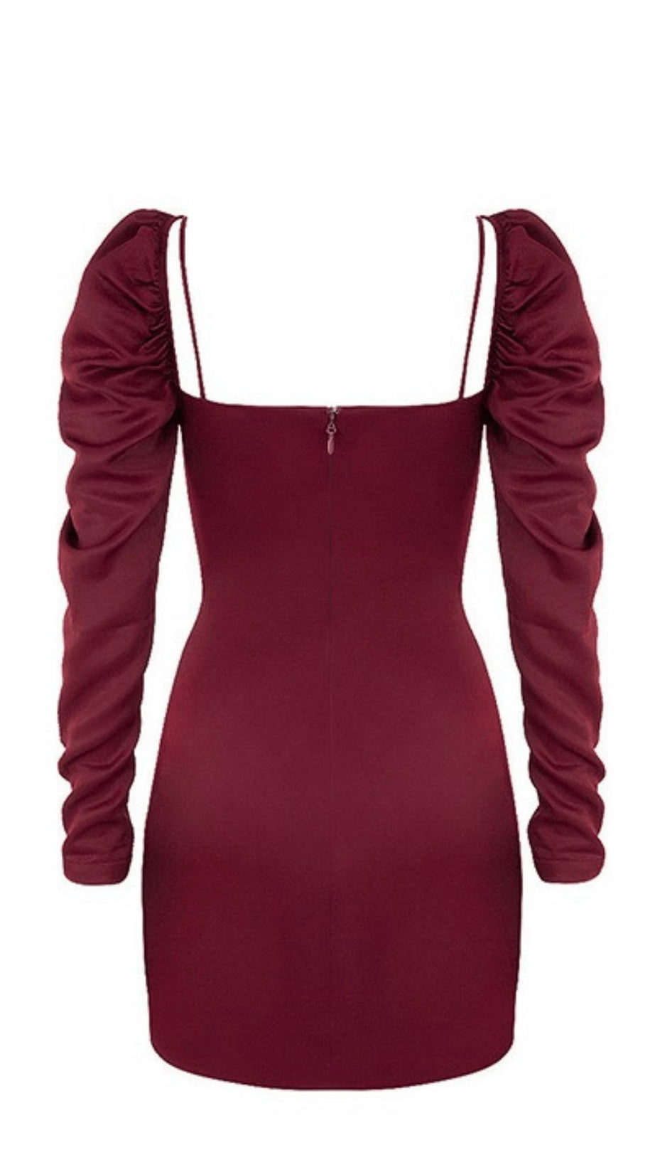 SQUARE NECK SLIM DRESS