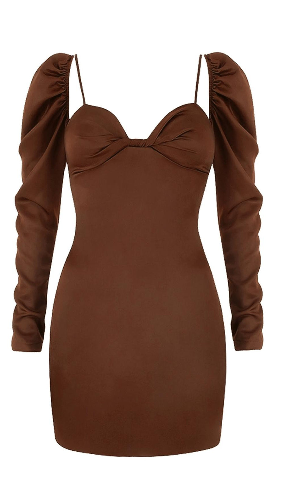 SQUARE NECK SLIM DRESS