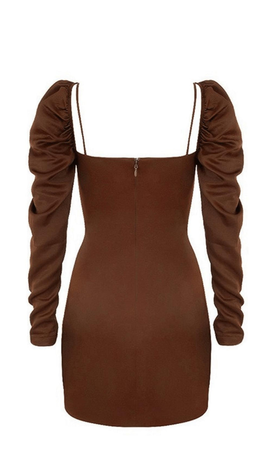 SQUARE NECK SLIM DRESS