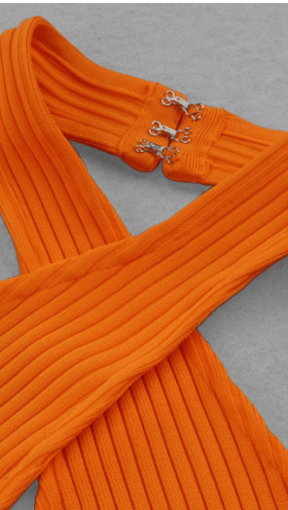 COLLAR HOLLOW OPEN BACK KNITTED DRESS