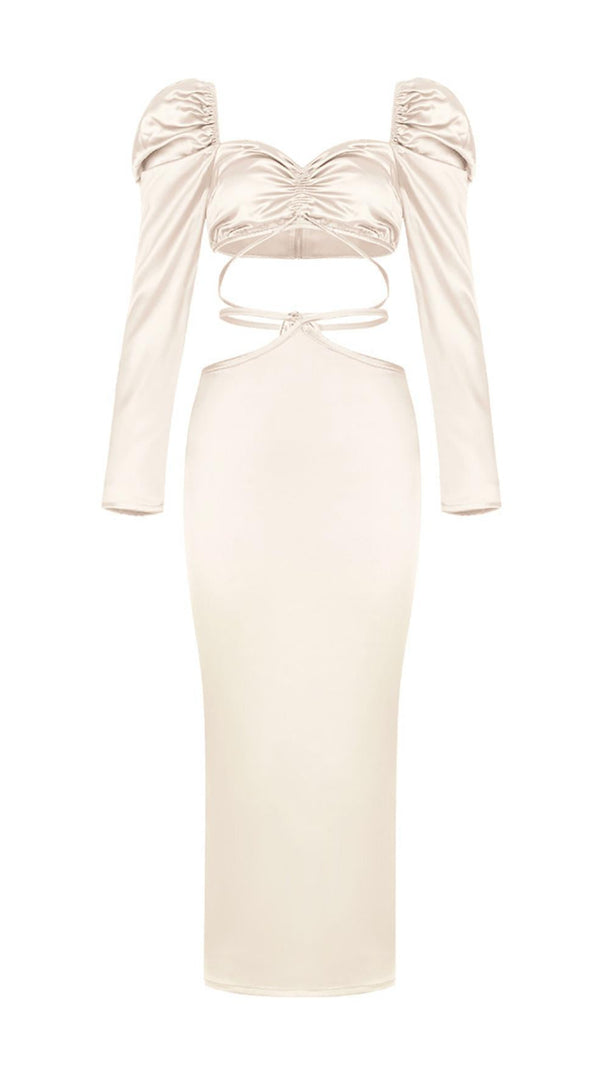 AIIZIE IVORY WHITE HIP DRESS - product image