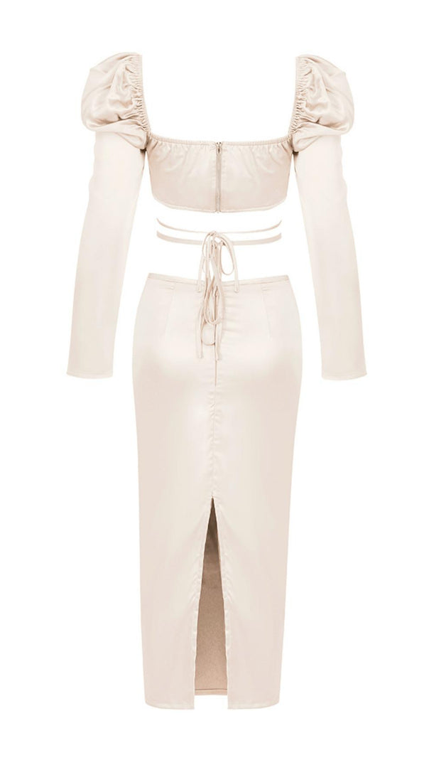 AIIZIE IVORY WHITE HIP DRESS - product image