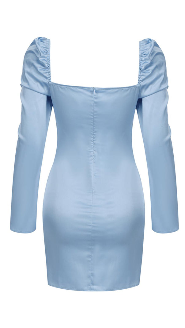 AIIZIE RHINESTONE FRONT TIE BOW DRESS - product image