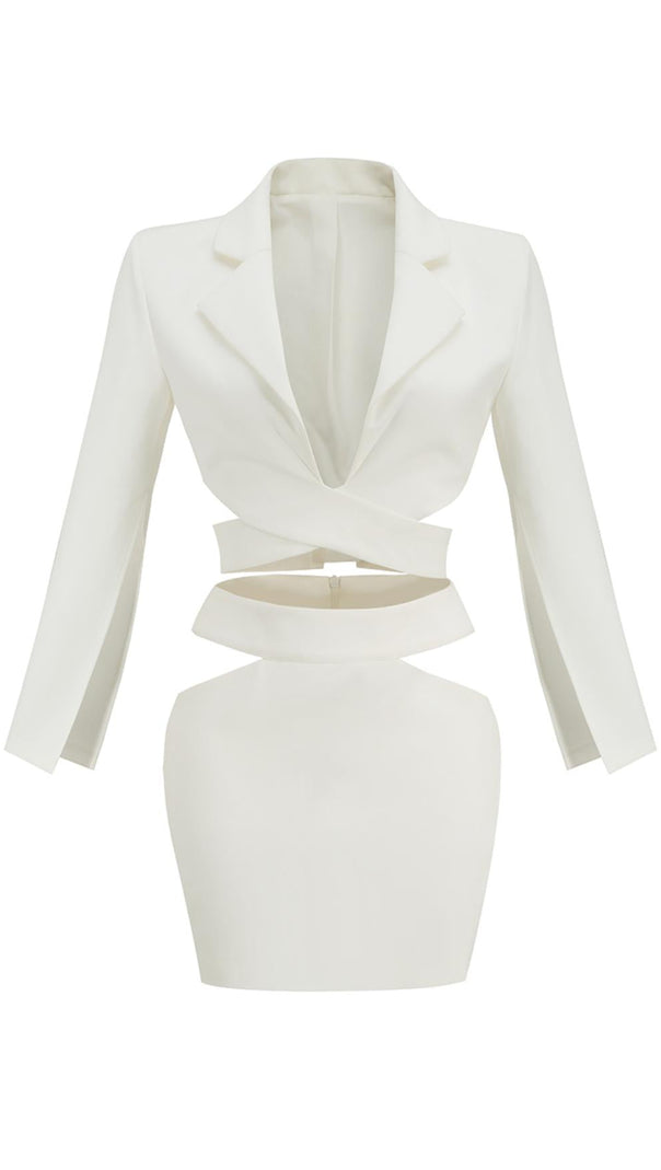 AIIZIE WHITE WTO PIECE DRESS SUIT - product image