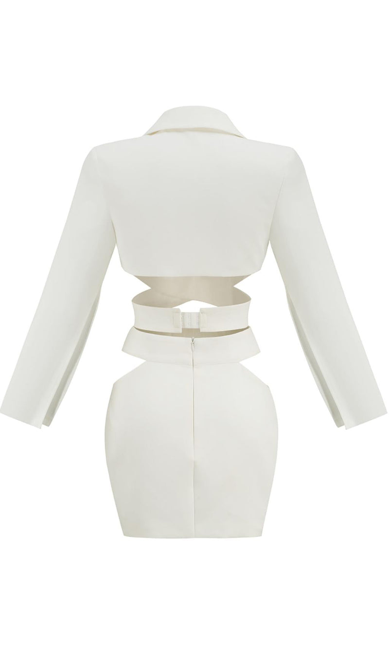 WHITE WTO PIECE DRESS SUIT