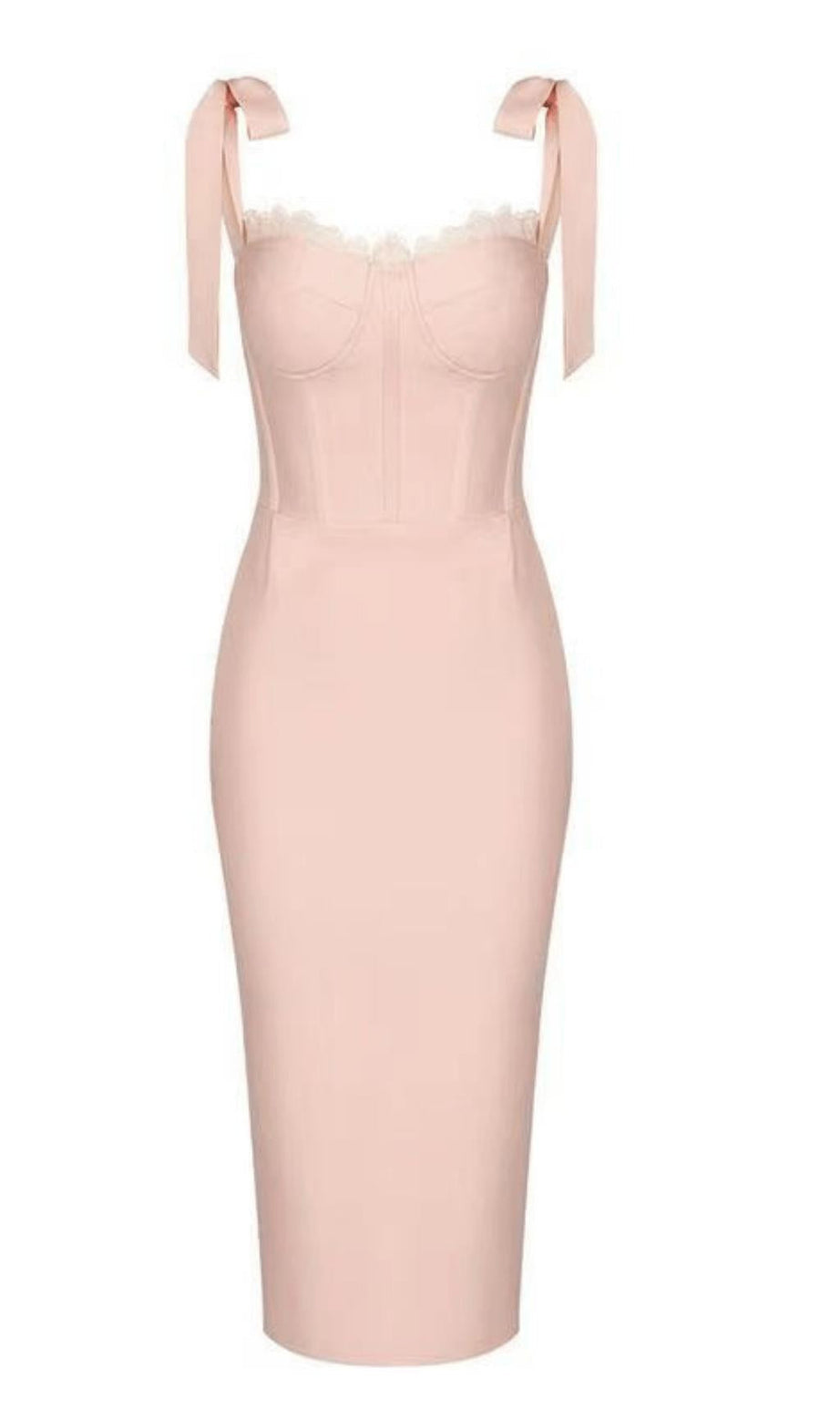 Lace suspender elegant dress