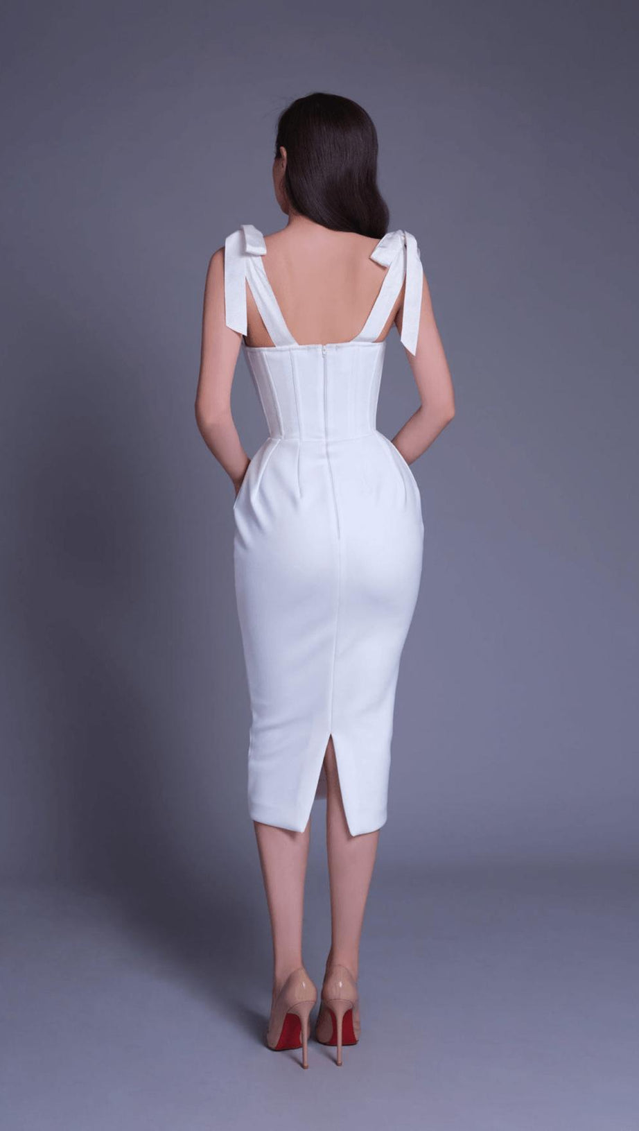 LACE SUSPENDER ELEGANT DRESS