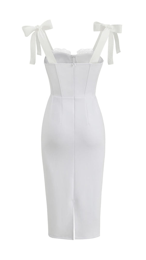 ABITO ELEGANTE CON BRETELLE IN PIZZO