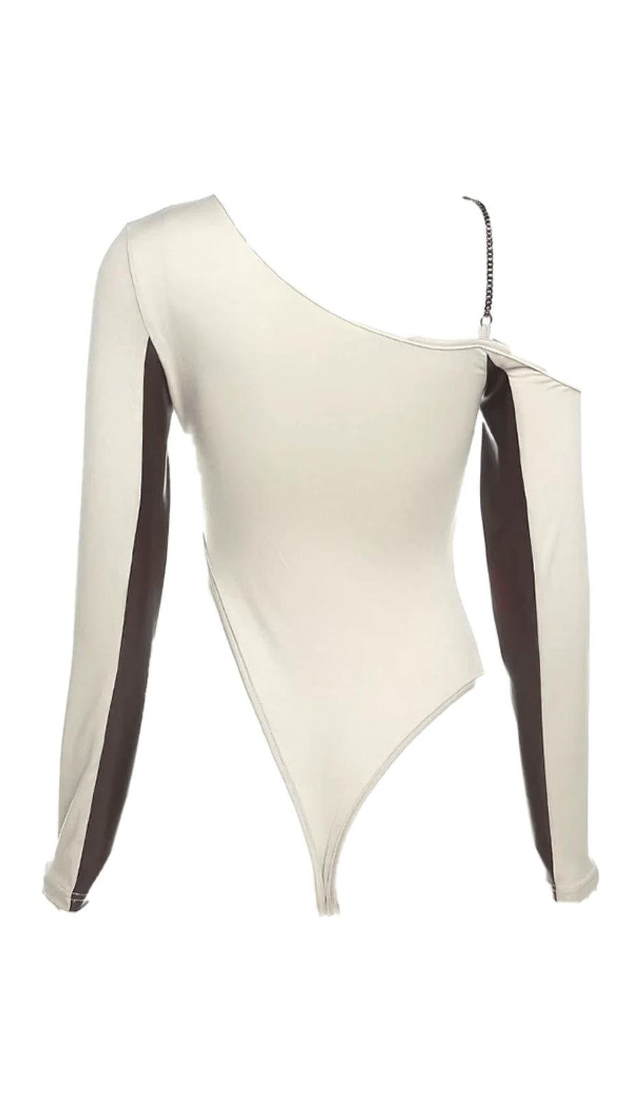 Lederbody mit diagonalen Ärmeln