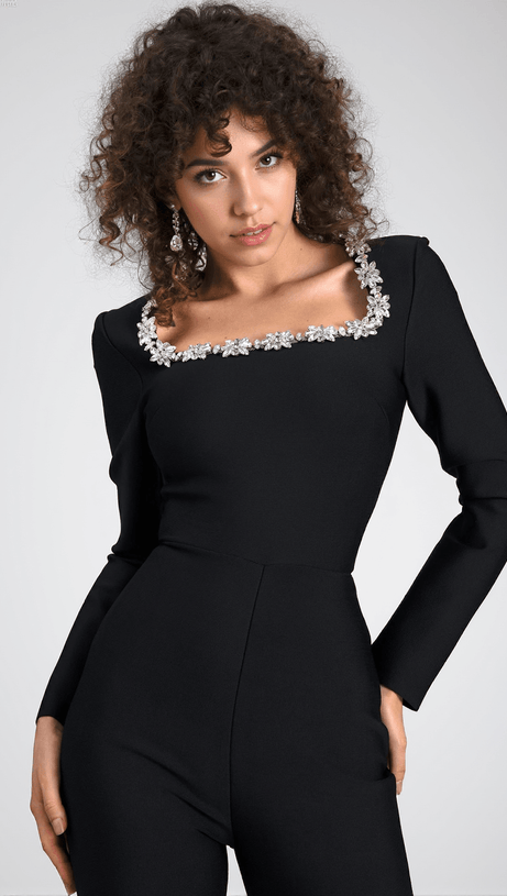 ULLAH DIAMOND BANDAGE JUMPSUIT