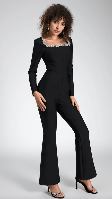 ULLAH DIAMOND BANDAGE JUMPSUIT