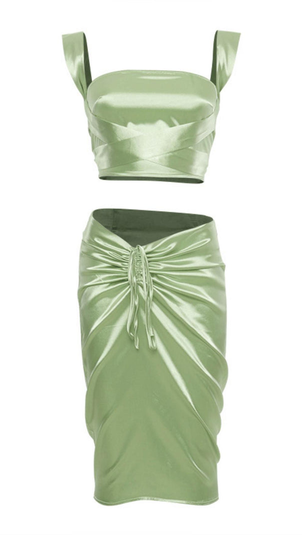 AIIZIE SHIRRED SKIRT SUIT - product image